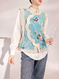 Royal Amazing Embroidery Qipao Cheongsam Vest Top