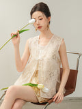 Alena Found Bliss Qipao Cheongsam Embroidery Vest Top