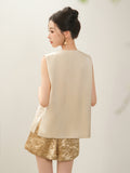 Cadence Good-Looking Qipao Cheongsam Embroidery Vest Top