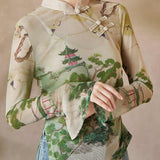 Noor Appealing Qipao Cheongsam Top