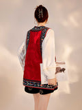 Kallie Superb Embroidery Qipao Cheongsam Vest Top