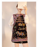 Embroidery Jolie Good-Looking Qipao Cheongsam Vest Top