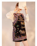 Embroidery Jolie Good-Looking Qipao Cheongsam Vest Top