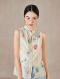 Kylee Shining Qipao Cheongsam Vest Top