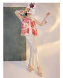 Joelle Beautiful Embroidery Qipao Cheongsam Vest Top