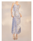 Silk Louisa Fascinating Embroidery Qipao Cheongsam Two Piece