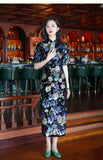 Dulce Blooming Embroidery Qipao Cheongsam