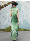 Selena Good-Looking Embroidery Qipao Cheongsam Two Piece