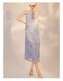 Silk Aliya Fine Embroidery Qipao Cheongsam Two Piece