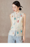 Kylee Shining Qipao Cheongsam Vest Top