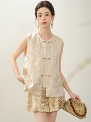 Cadence Good-Looking Qipao Cheongsam Embroidery Vest Top