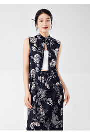 Pleated Everleigh Captivating Qipao Cheongsam Two Piece