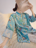 Jaylah Cute Embroidery Qipao Cheongsam Top